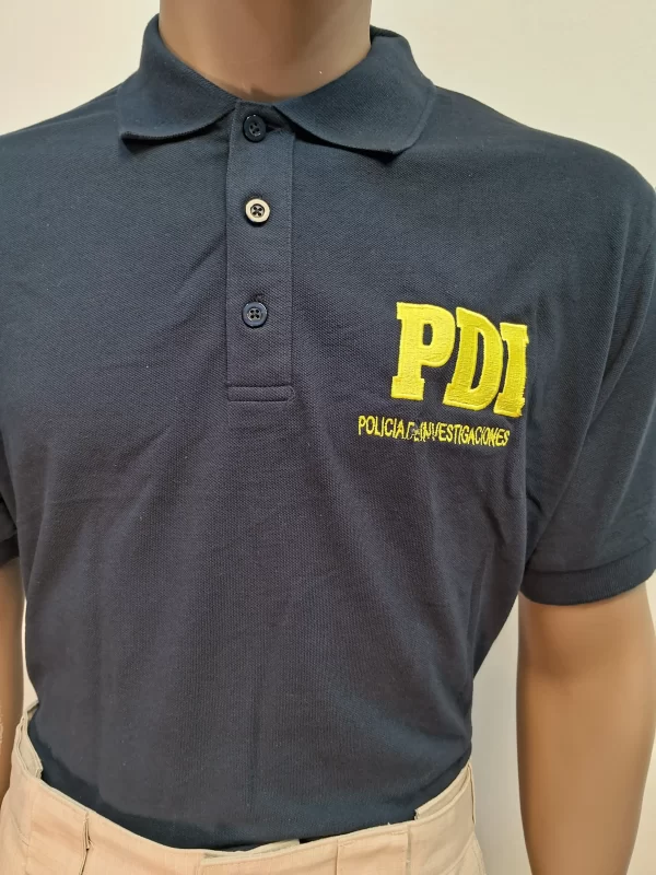 Polera piqué parche manga corta PDI - Imagen 3