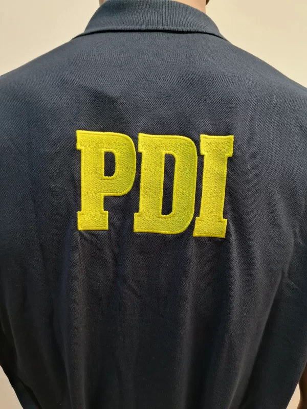 Polera piqué parche manga corta PDI - Imagen 2