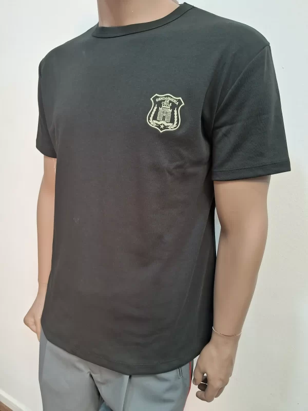 Polera Negra Gendarmeria/Bordado