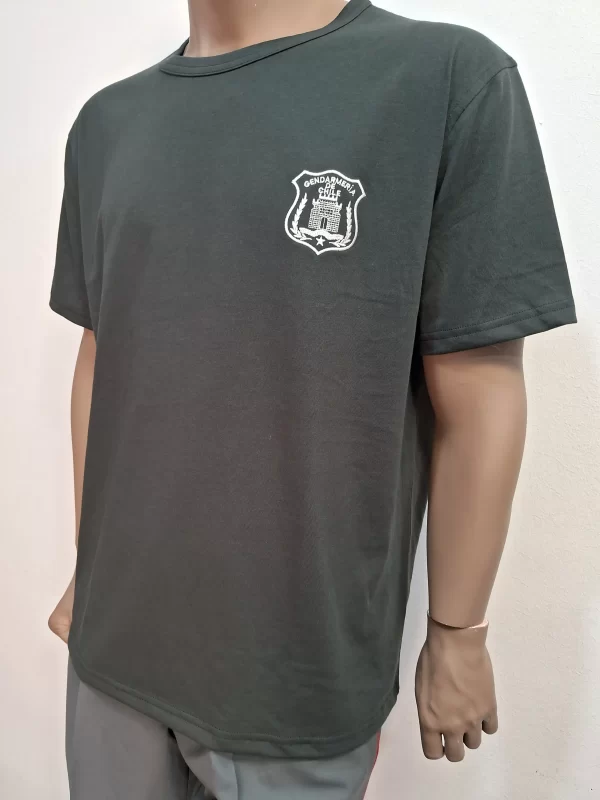 Polera Jersey Verde Gendarmeria/Bordado