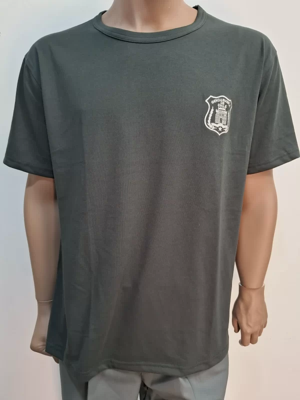 Polera Jersey Verde Gendarmeria/Bordado - Imagen 3