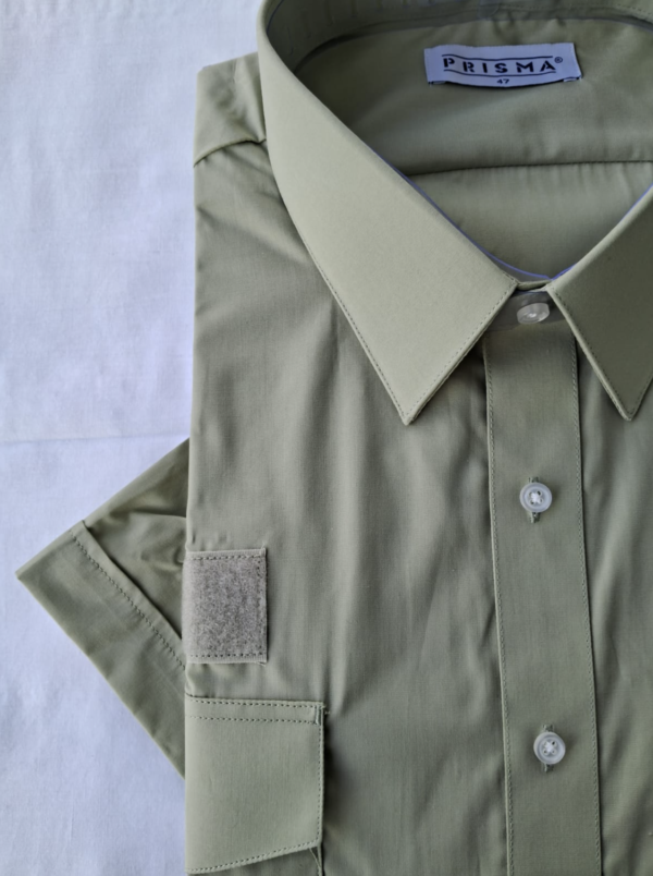 Camisa Carabineros Manga Corta Femenina con Velcro